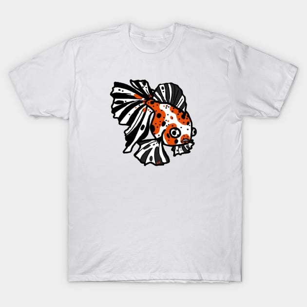 Butterfly goldfish T-Shirt by Inktopodes